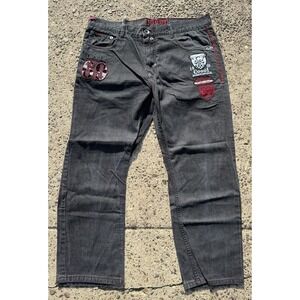 COOGI Y2K Authentic Australian Wide Leg Mens Jeans Vintage‎ Measure 40x28*